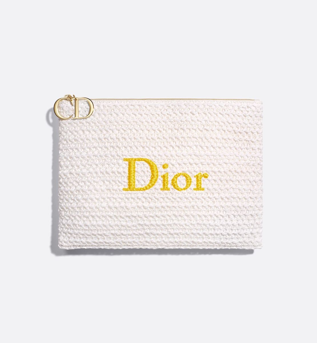 Dior Borse: Dior Beauty White Summer Raffia Pouch – Nuovo e nell'imballaggio originale da Luzern venduto da sas_r89l 3
