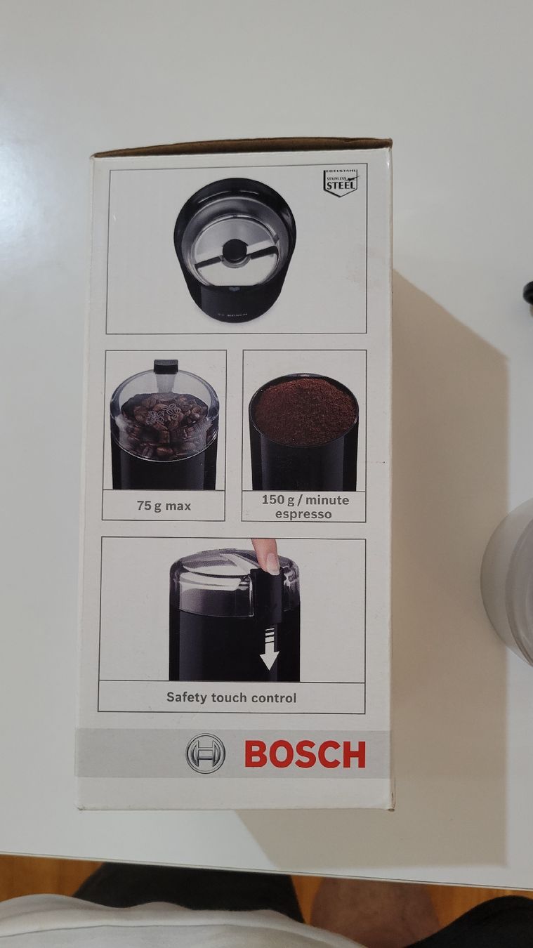 Bosch Kaffeemaschinen & Espressomaschinen: BOSCH Coffee Grinder Black Used Condition – Gebraucht aus Basel von rat_7r5v 1