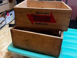 2 Vintage Holz-Kisten