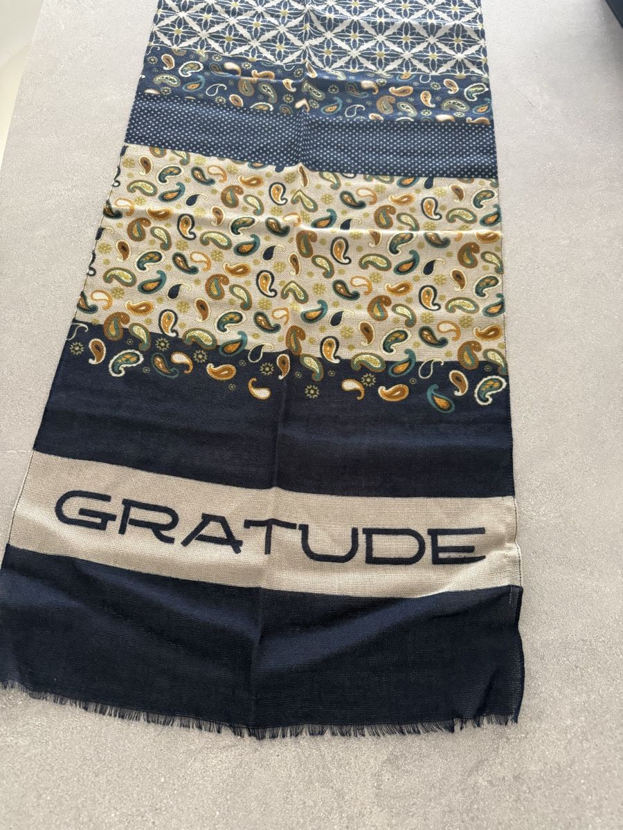 Foulards, Tücher & Schals: Scarf multicolor patchwork pattern "GRATITUDE" new – Neu (gemäss Beschreibung) aus Bulle von nik_9lt2 2