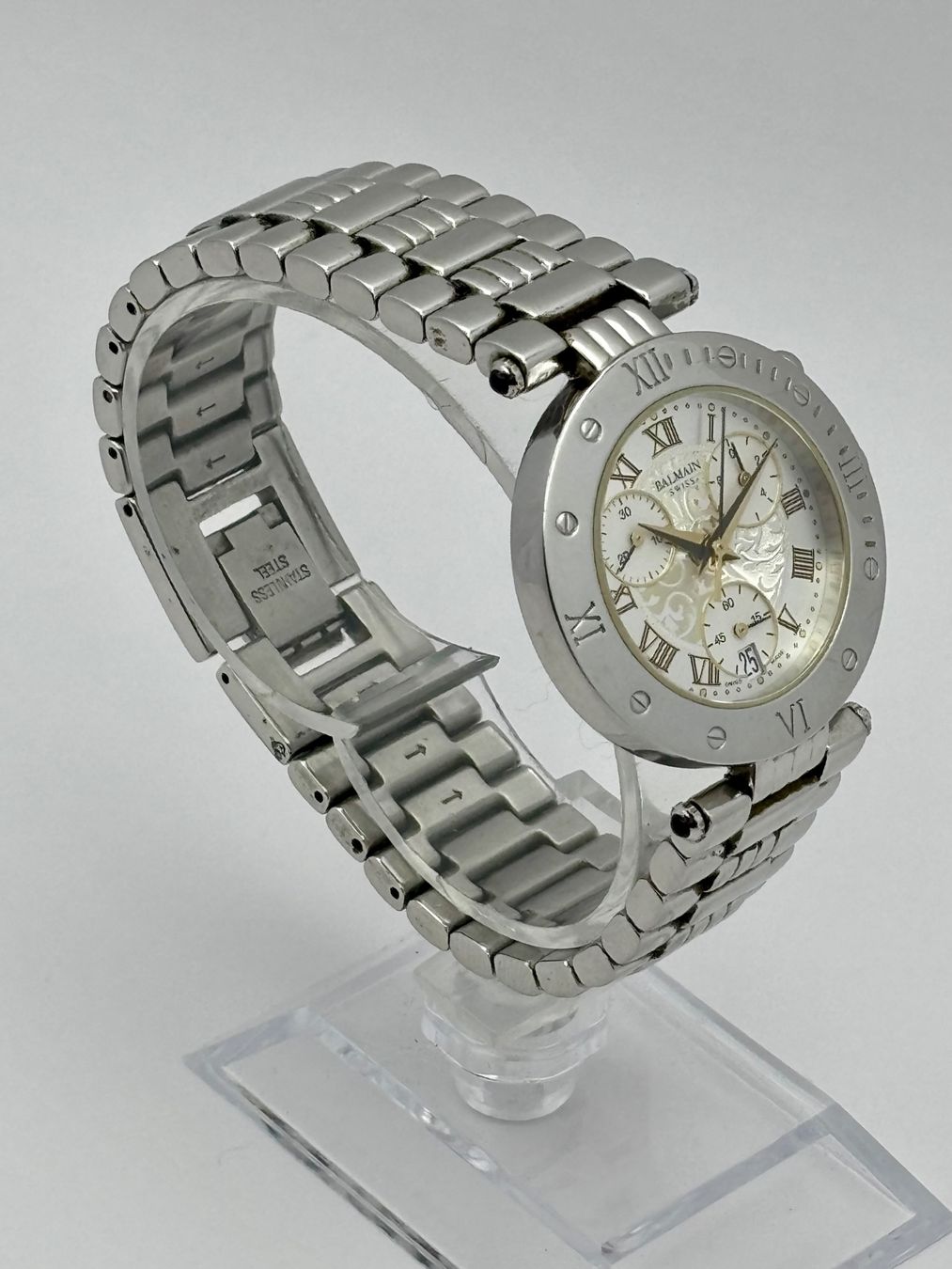 Balmain Orologi: BALMAIN SWISS CHRONOGRAPH/DATE – Usato da Rorschach venduto da ZeitWerk.10 6