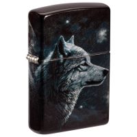 ZIPPO Wolf im Vollmond 540° Premium Feuerzeug 60007392