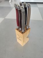 Laguiole Andre Vernier Steakmesser-Set 6-teilig mit Block