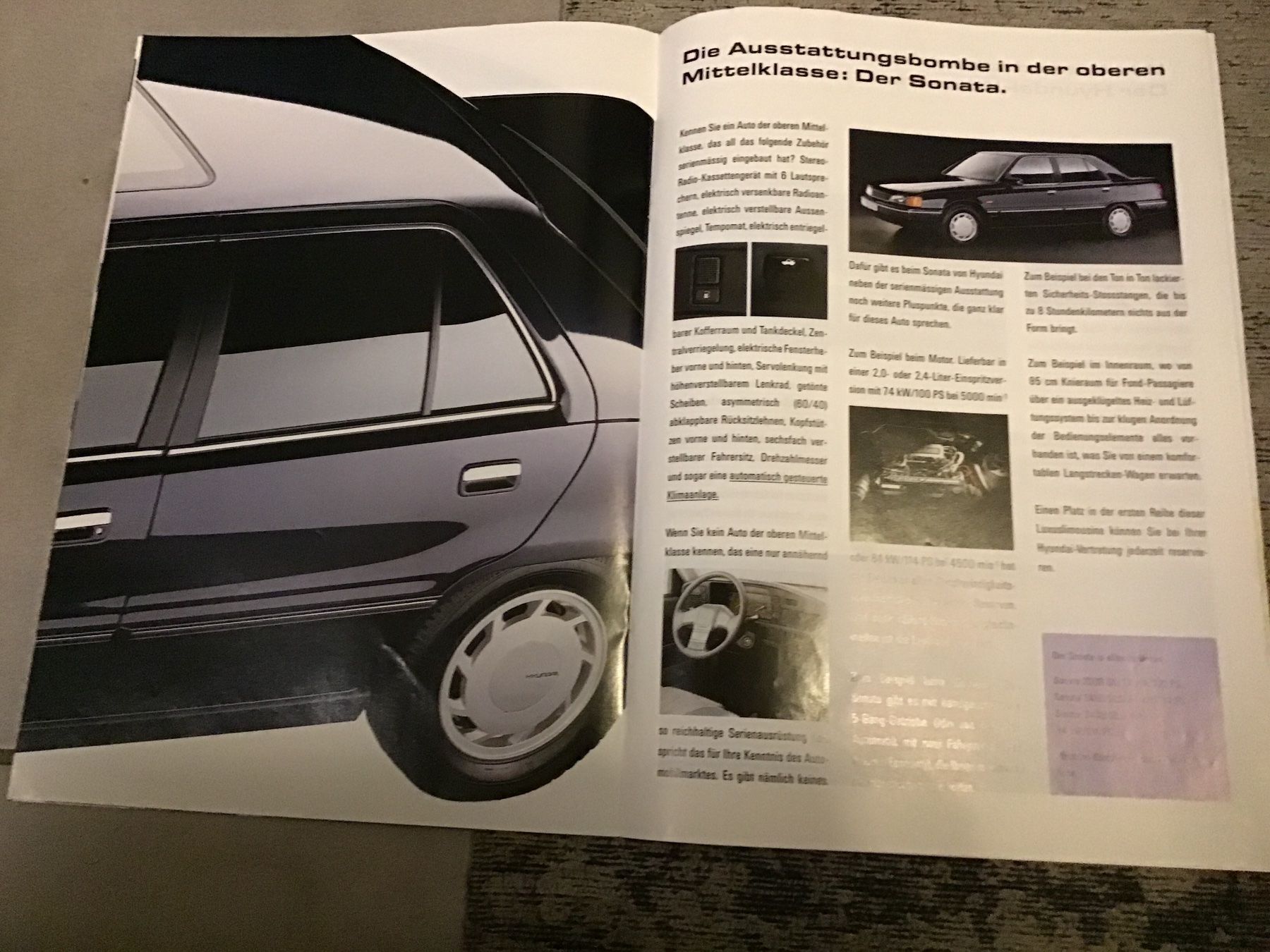 Hyundai Documenti: Hyundai Programm Verkaufsprospekt 20 Seiten, 1990 – Usato da Scherzingen venduto da Starseller62 4