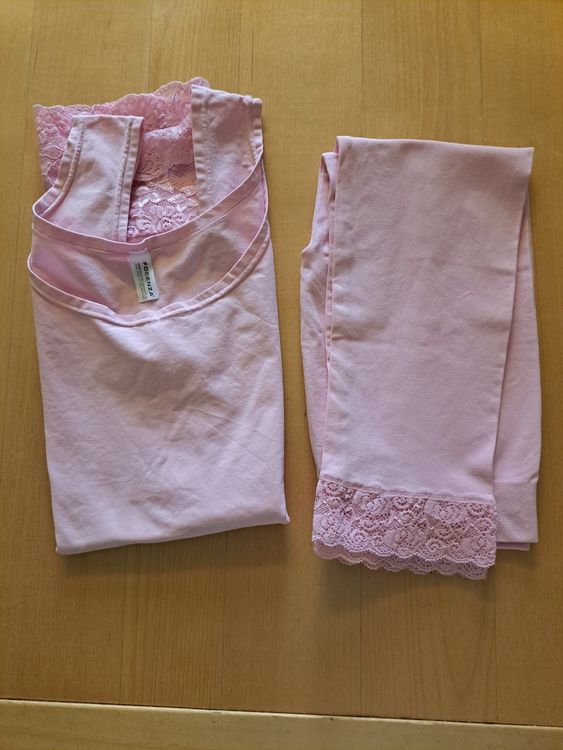 Träger - Shirt Hose Luigi di Focenza rosa Spitze Gr. L/ XL | Kaufen auf ...