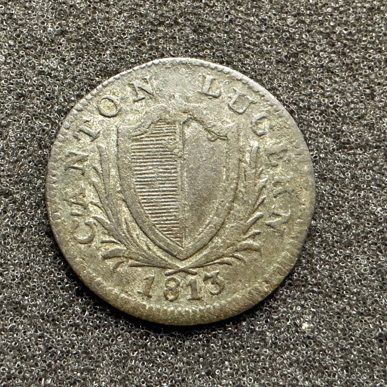 Tutti le monete: 1/2 Batz Kanton Luzern 1813 – Usato da Reitnau venduto da tb-muenzen