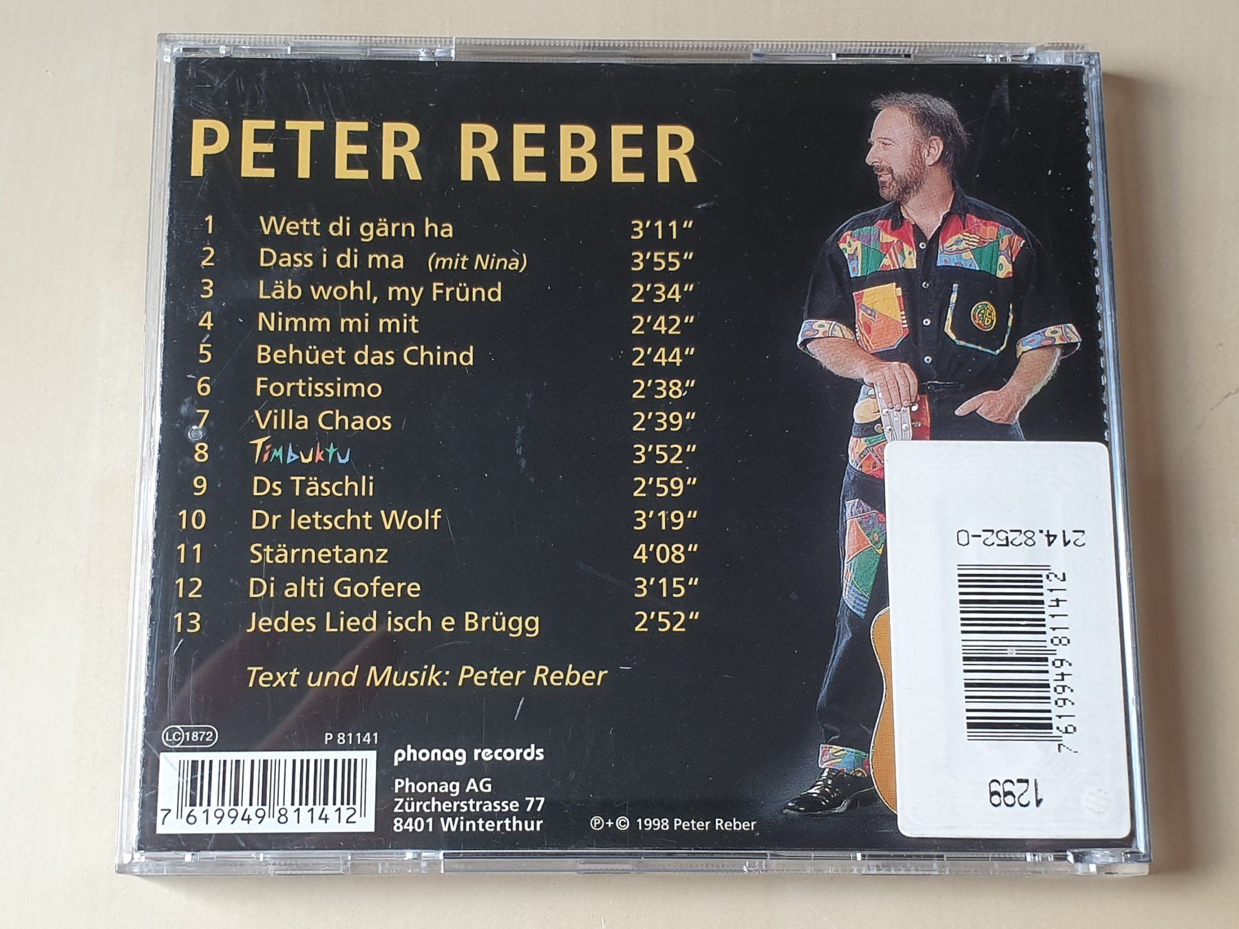 CDs: Peter Reber Timbuktu – Gebraucht aus Stansstad von collectorsshop 1