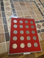 20 Schweizer 5-Franken-Münzen in Lindner-Box alle jg. 1968