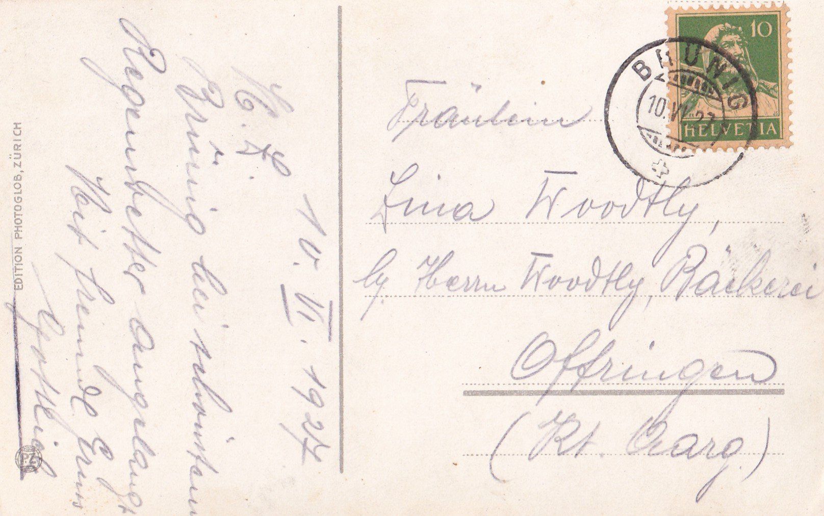 Cartoline postali: Brünigbahn grosser Dampfzug – Usato da Olten venduto da clotaldi 1