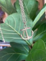 Kette mit Anhänger Anker ca.38 + 5 cm