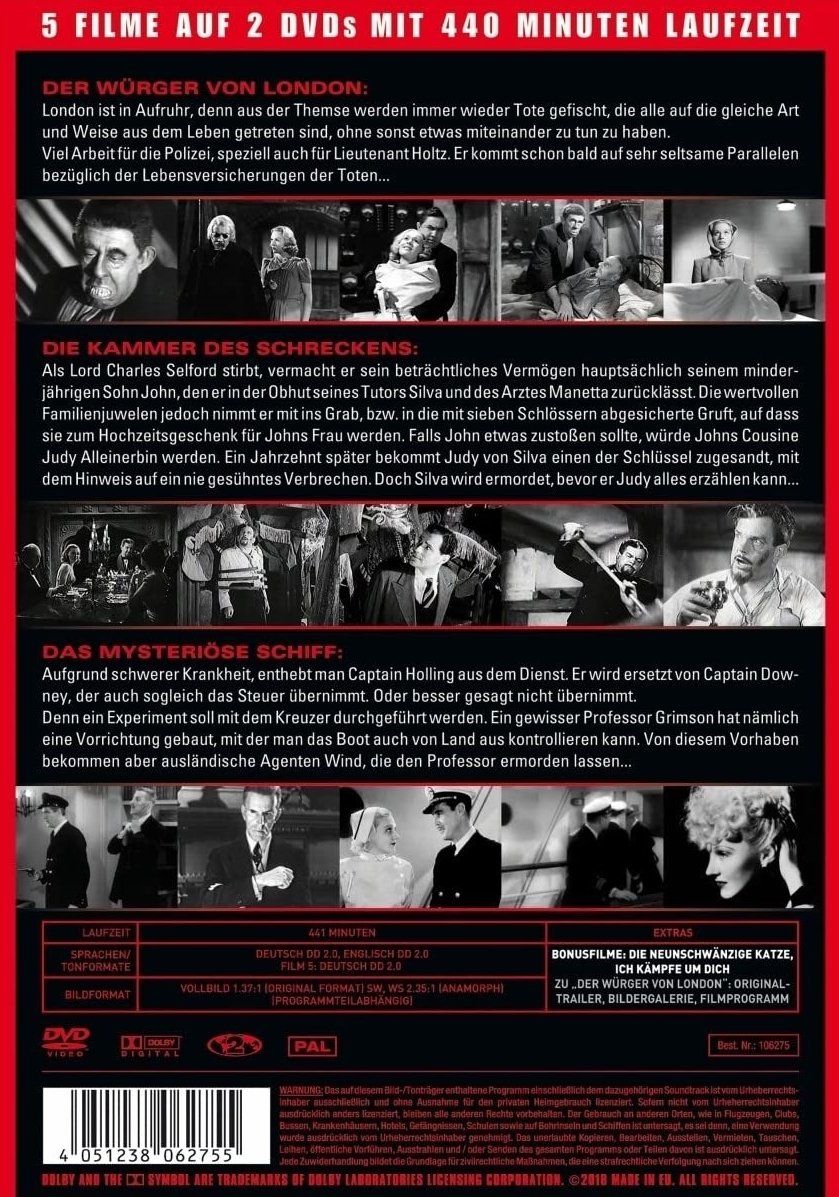 Tutti i DVDs: Edgar Wallace - Die spannendsten Krimis – Nuovo (secondo la descrizione) da Gerlafingen venduto da Negnid 1