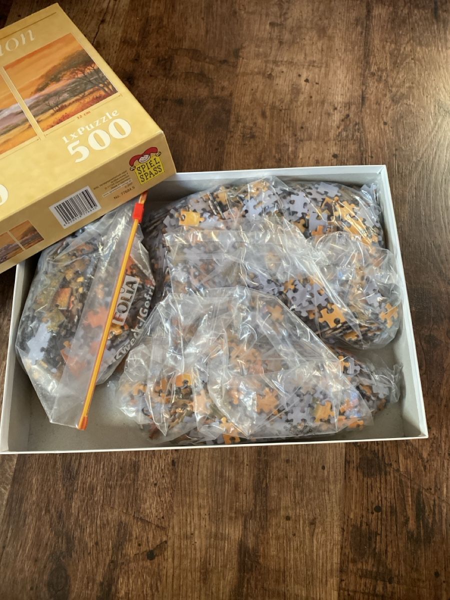 Puzzle: Puzzle Tryptichon Afrika Elefanten Savanne – Usato da Weissenburg venduto da nwacker 1