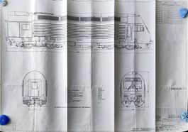 Re450 Zeichnungen, original Abzüge