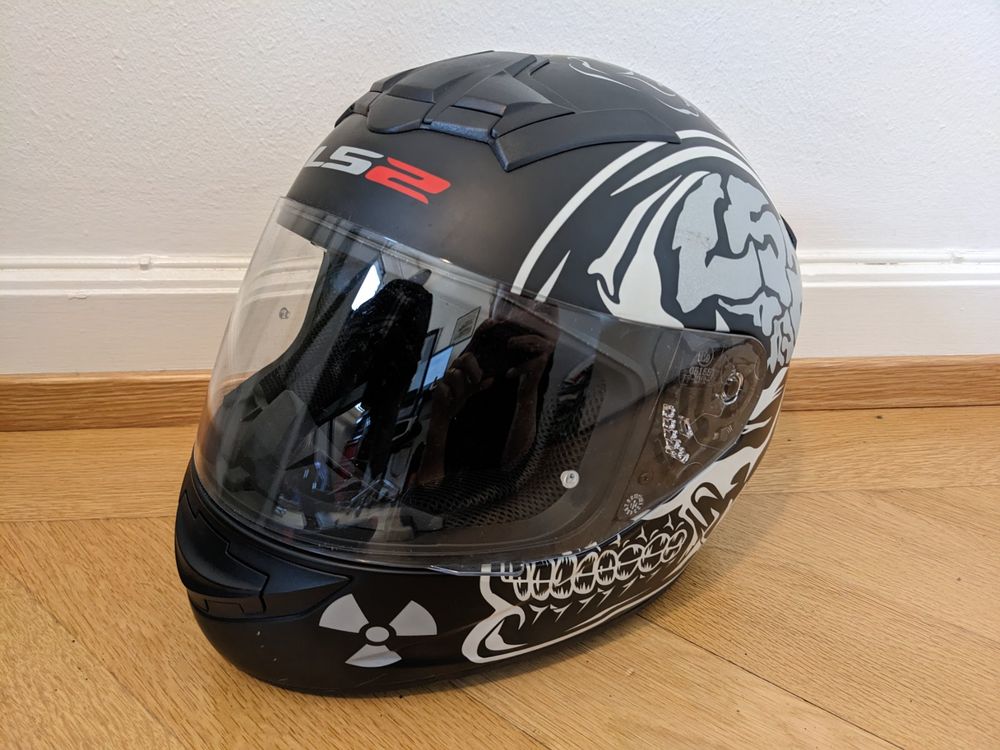 LS2 FF352 Rookie The Crazy Skull Motorradhelm - Grösse L | Kaufen auf ...