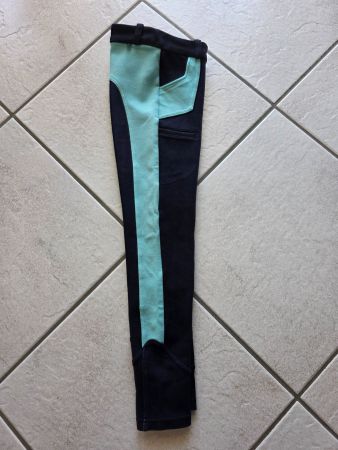 Fouganza Kinder-Reithose Gr.140/10 J. blau/türkis neuwertig
