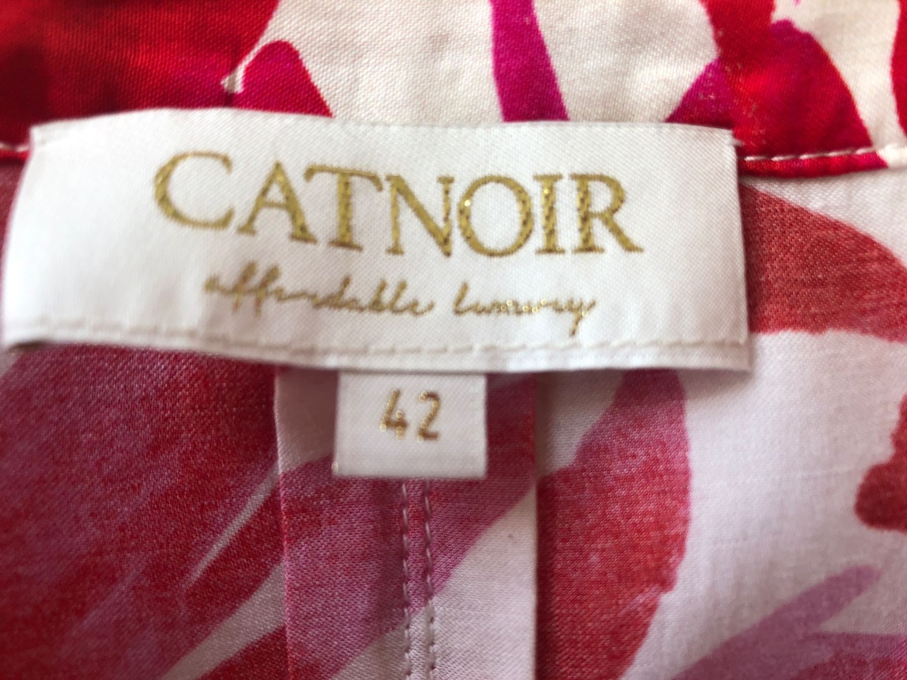 Camicette: Damen Bluse rot weiss Blumenmuster – Nuovo e nell'imballaggio originale da Arlesheim venduto da leyRum4.5 9
