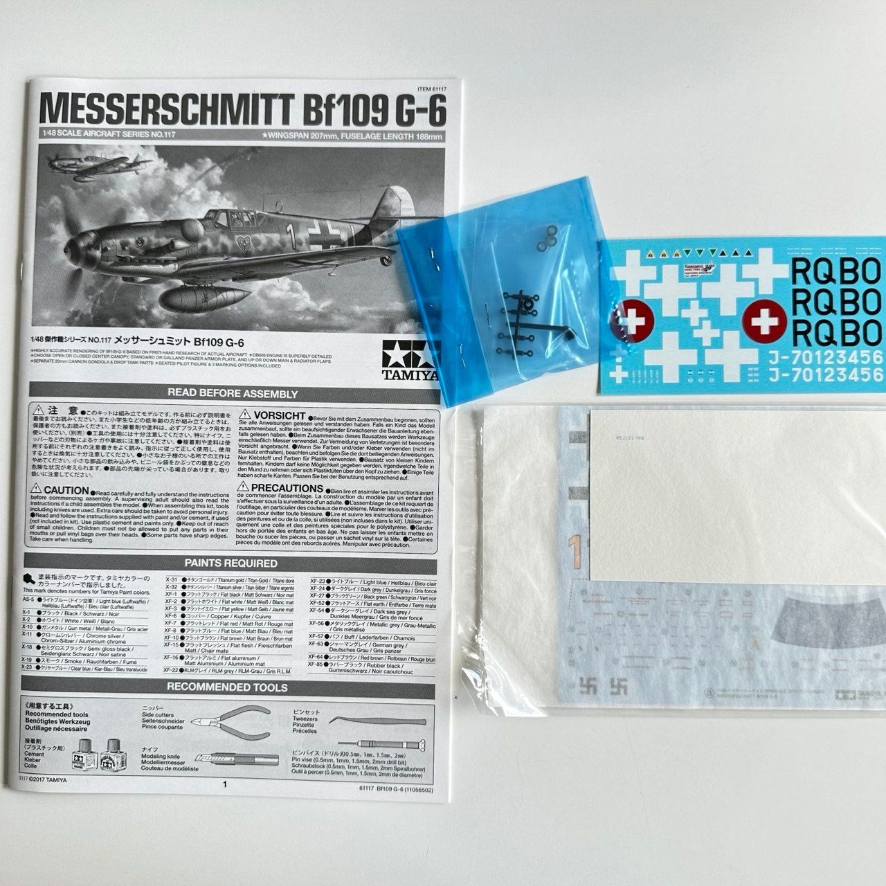 Tamiya Kit di modellismo & Modellini statici: Tamiya  Bf109 G-6 1/48 – Nuovo (secondo la descrizione) da Dietikon venduto da Berin64 4