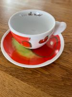 Kaffeetasse mit Untertasse Thun Herzen Motiv