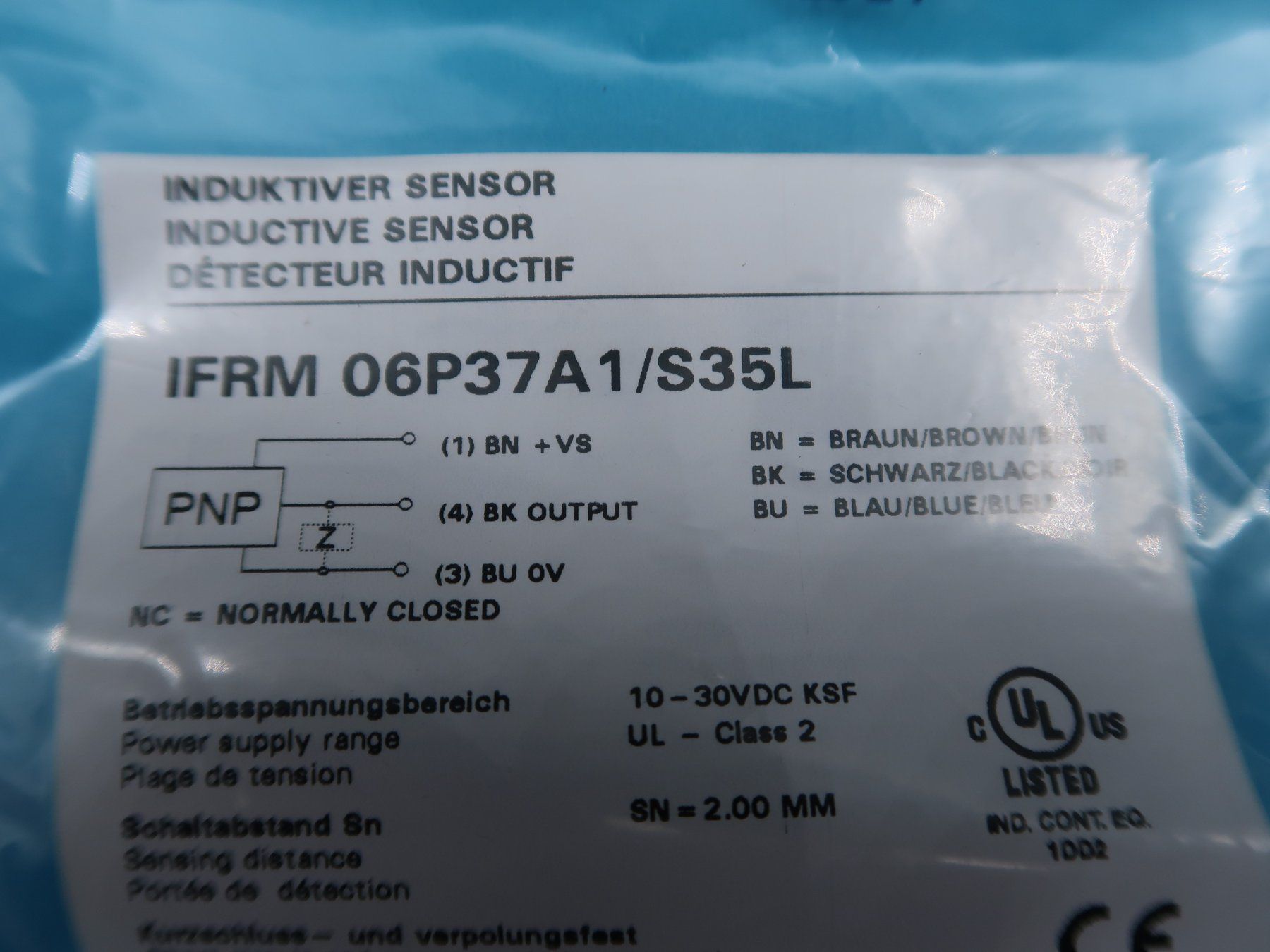 Elektronikbauteile: Baumer Sensor IFRM 06P37A1/S35L Näherungsschalter 10140589 – Neu und originalverpackt aus Lömmenschwil von ritalin01 2