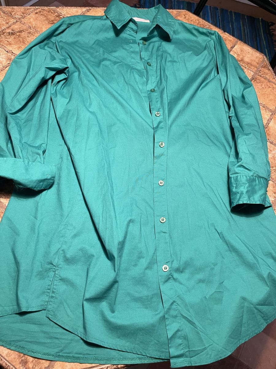 Camicie: Camicia verde smeraldo lunga,tg M/L-chic e elegante – Nuovo (secondo la descrizione) da Gordevio venduto da LanaZimm 8