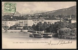 Genève, Promenade du Lac et Mont-Blanc