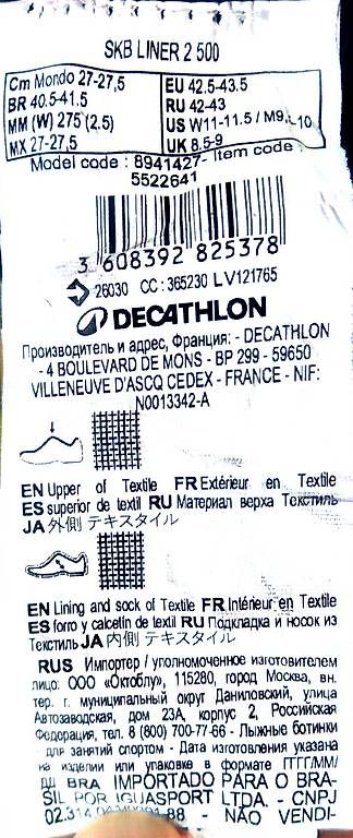Decathlon Scarpe da uomo: Quechua Skischuh Innenschuhe – Nuovo (secondo la descrizione) da Glattfelden venduto da Brueggi7 4