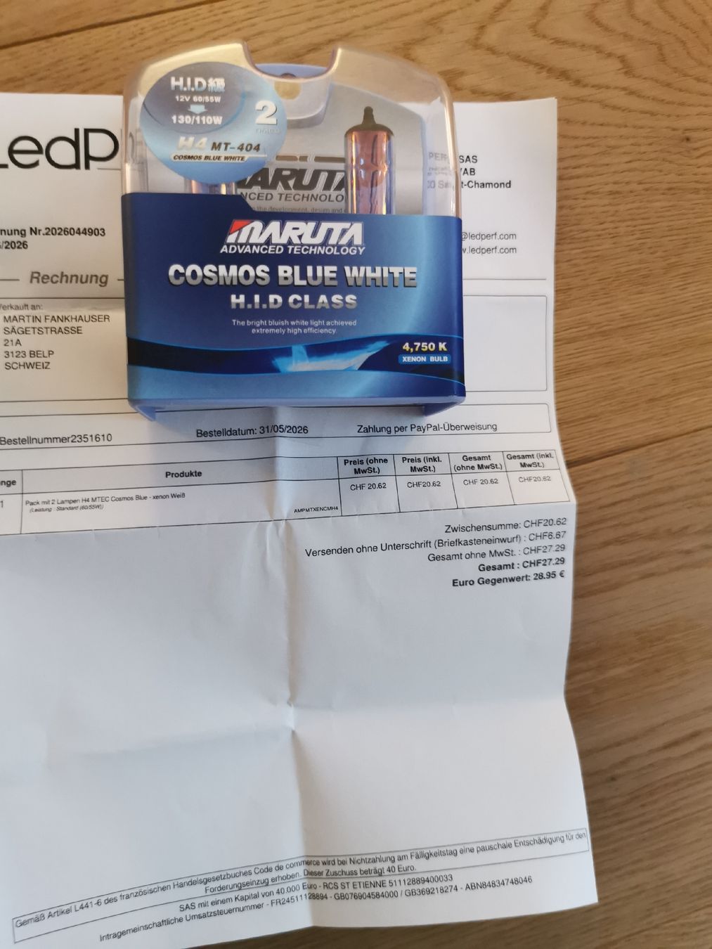 Toutes les pièces auto: Super helle H4 von Ledperf – Neuf avec emballage d'origine à Belp par Skylarge 2
