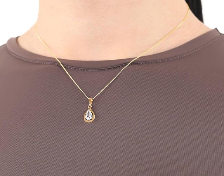 Orecchini pendenti & Orecchini a lobo: Gold Anhänger – Nuovo e nell'imballaggio originale da Hemmental venduto da Zirconwelt 1