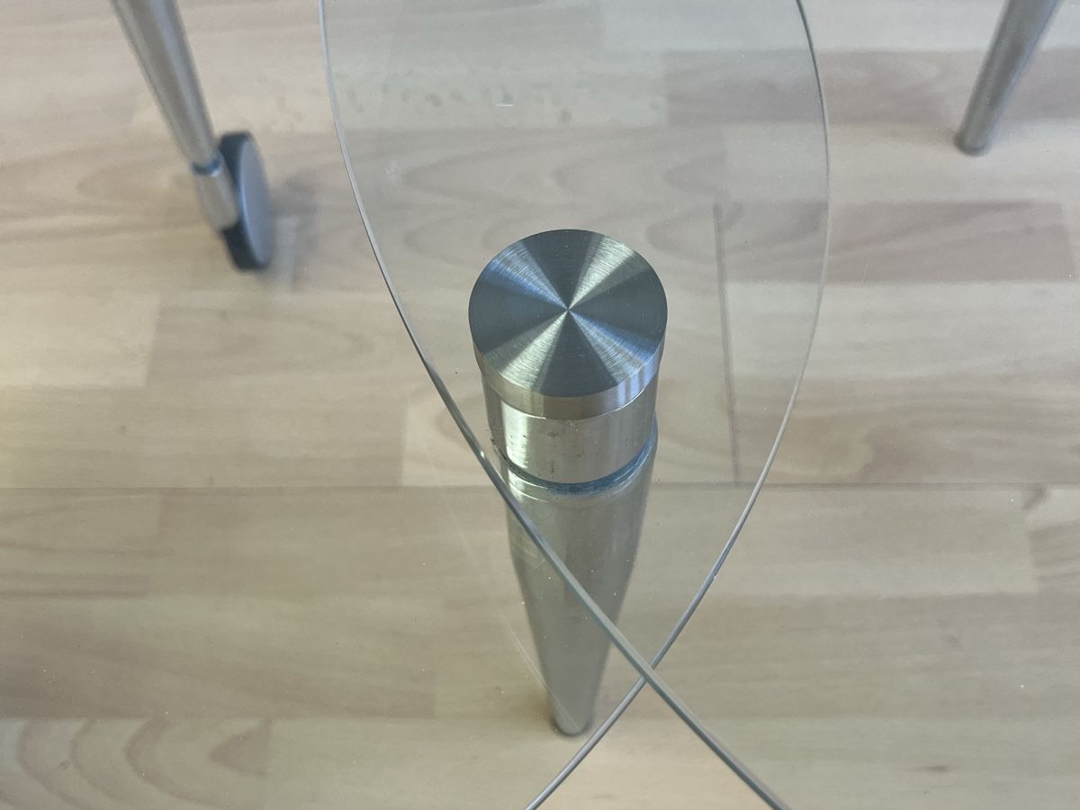 Tavoli: Glas Tischli-Set rund auf Rollen, Durchmesser 60cm – Usato da Horgen venduto da Grizzly83 4