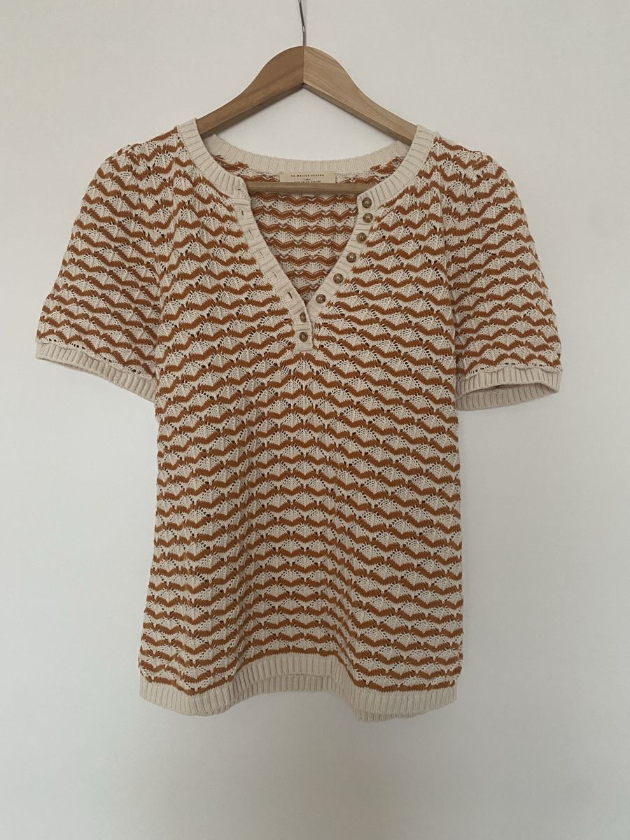 Sezane Top: Haut maille Sézane – Usato da Les Acacias venduto da flozette