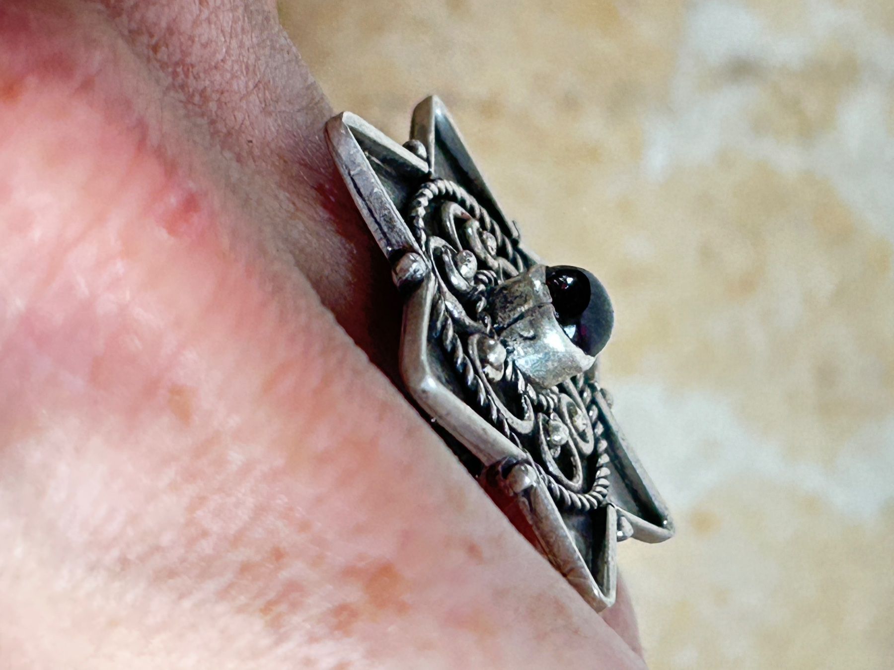 Anelli: Vintage Ring, Silberring STERN / Grösse 56 – Usato da Dittingen venduto da Bellevista 1