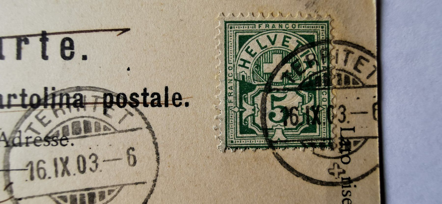 Tous les timbres: Postkarte 1903 – D'occasion à Aadorf par Chnorli-Furz 2