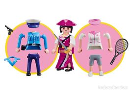 Playmobil 9829 Multiplay 3-in-1 Polizistin, Piratin, Tennis