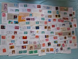 Briefmarken Schweiz auf Papier