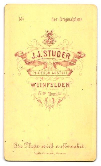 Fotografie & Manifesti: Fotografie J. J. Studer, Weinfelden, B – Usato da Berlin venduto da bartko-reher 1