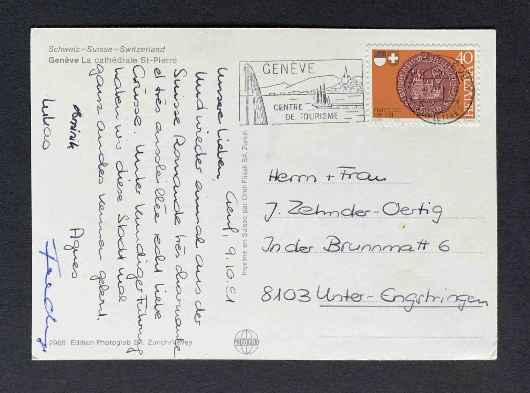 Cartoline postali: AK Geneve La cathedrale St Pierre – Usato da Goldau venduto da artelier1 1
