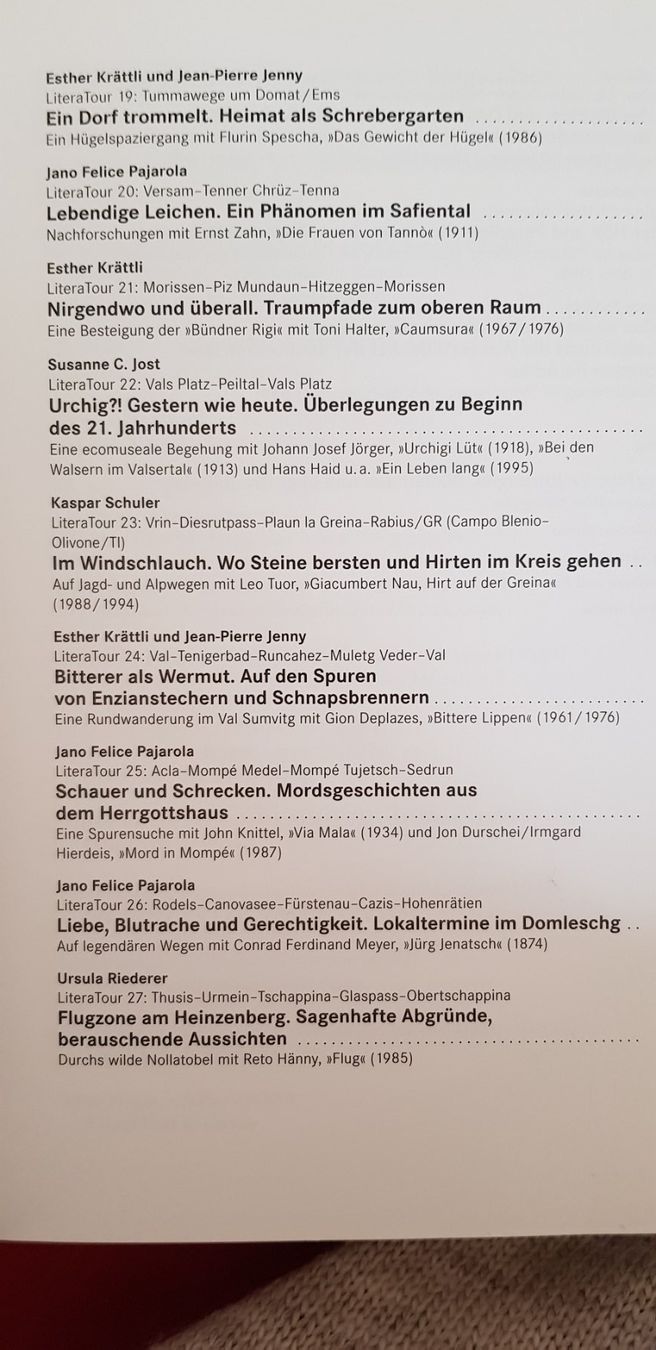 Libri: Literarische Wanderungen in Graubünden – Usato da Uster venduto da Astral 5