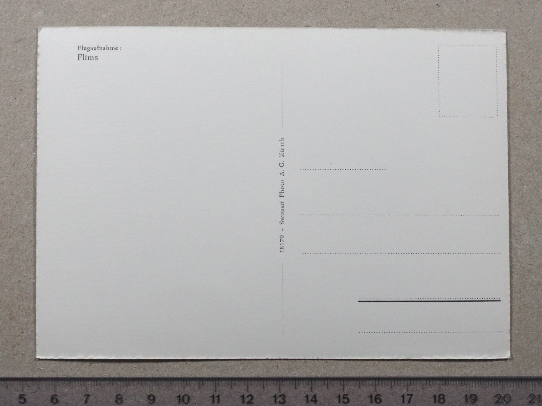 Cartoline postali: Flims, Flugaufnahme – Usato da Lenzburg venduto da fh1 1