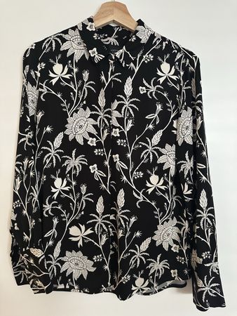 Damen Bluse Scotch & Soda schwarz weiss Grösse S