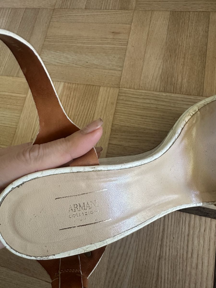 Armani Scarpe da donna: Armani Collezioni Sandalen – Usato da Paradiso venduto da kat_srp7 3
