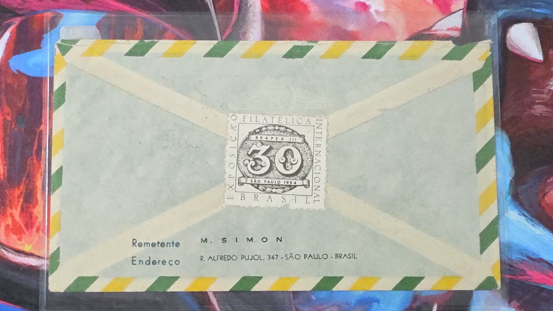 Tutti i francobolli: CL32 Enveloppe + Timbre Brasil 1954 – Usato da Cousset venduto da Patrick_Collections 1