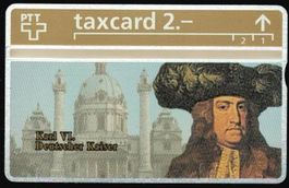 Taxcard 306L_65337 Karl VI. Deutscher Kaiser ungebraucht