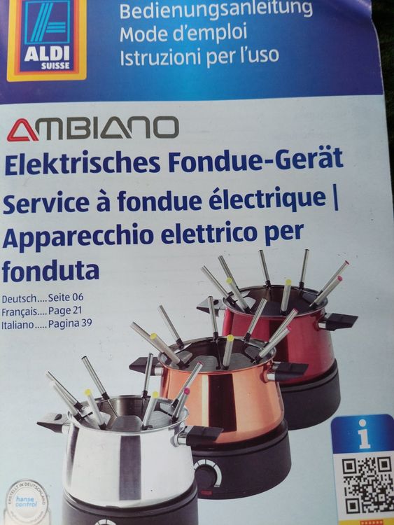 AMBIANO ELECTRO FONDUE CHINOISE SET OVP Kaufen auf Ricardo
