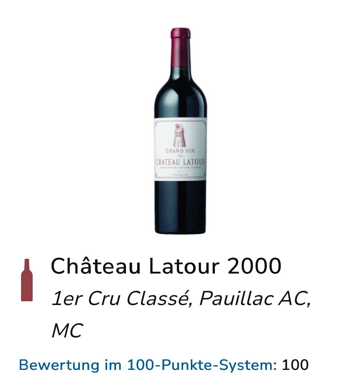 Vino: Château Latour 2000 6er Originalkiste – Nuovo e nell'imballaggio originale da Zumikon venduto da Monte_Rosa 1