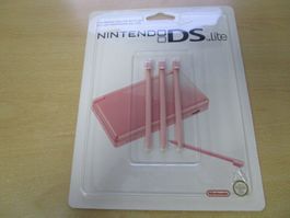 Nintendo DS Lite Stylus rosa Original - 3er Pack - Neuware