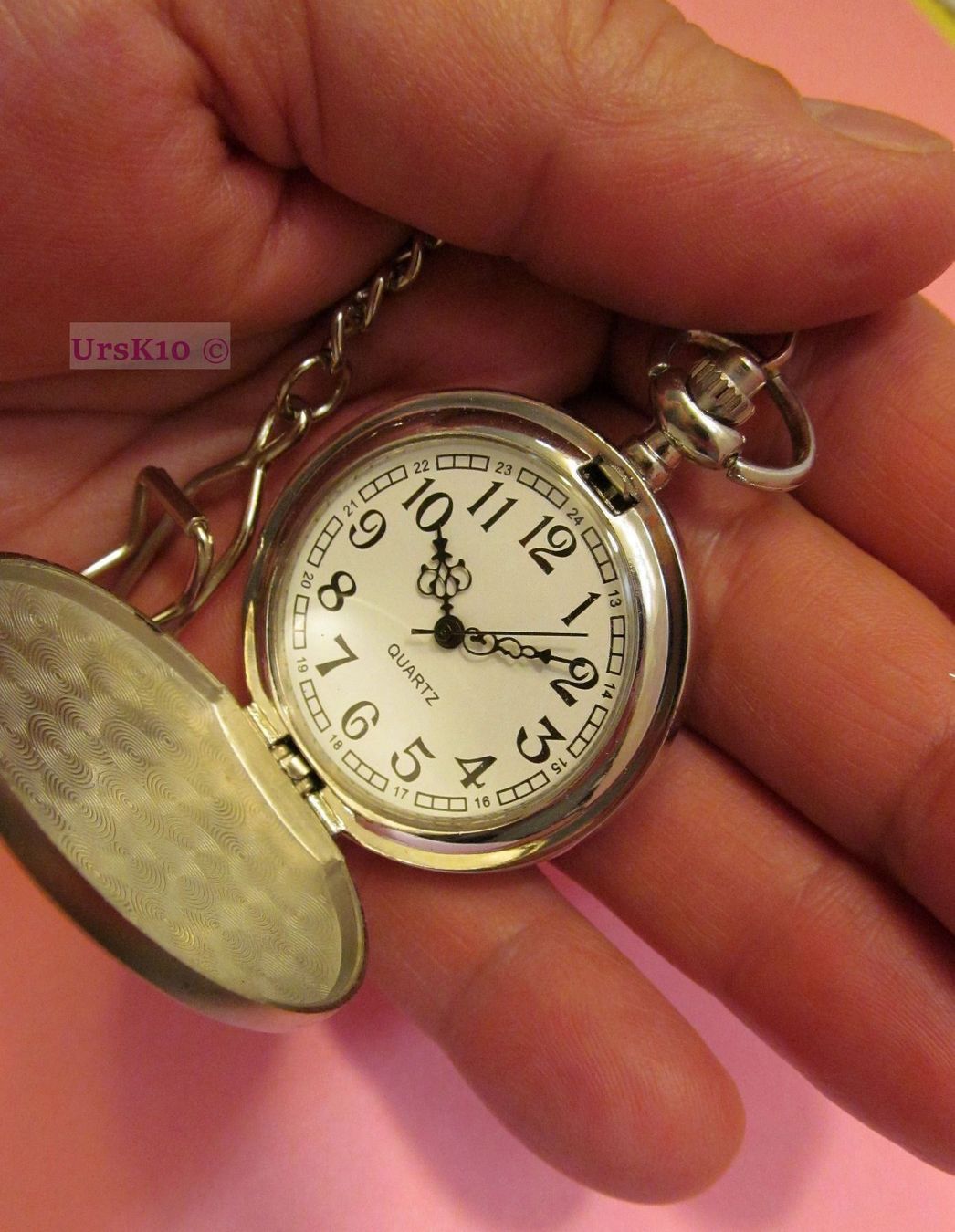 Orologi: NEUE Taschenuhr Silber mit Weiss – Nuovo e nell'imballaggio originale da St. Margarethen TG venduto da ursk10