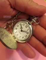 NEUE Taschenuhr Silber mit Weiss
