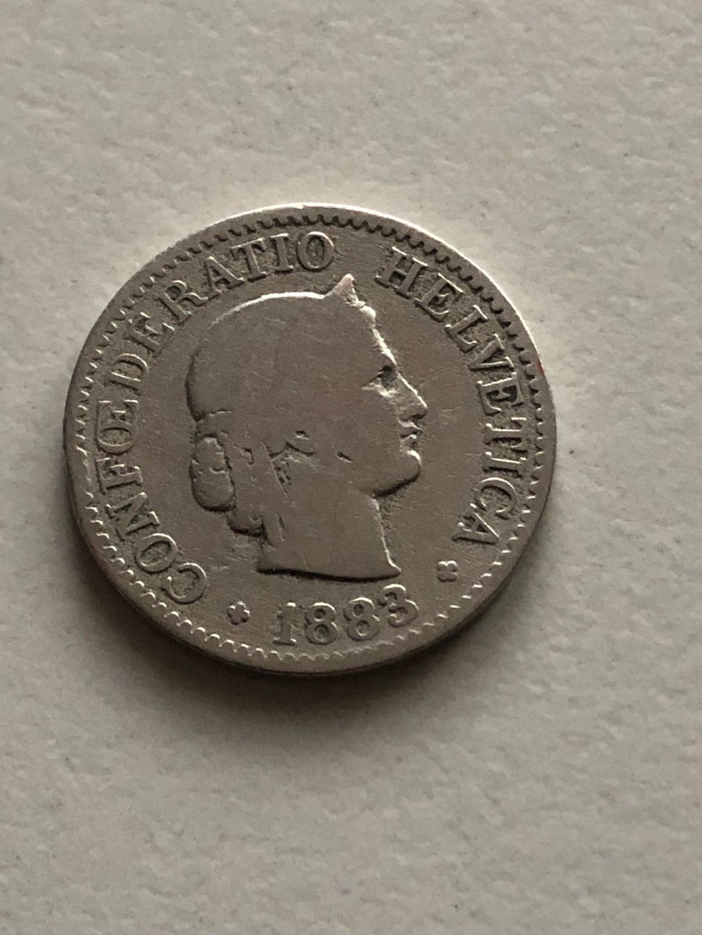 Toutes les monnaies: 10 Rp. 1883 – D'occasion à Schötz par Odpa