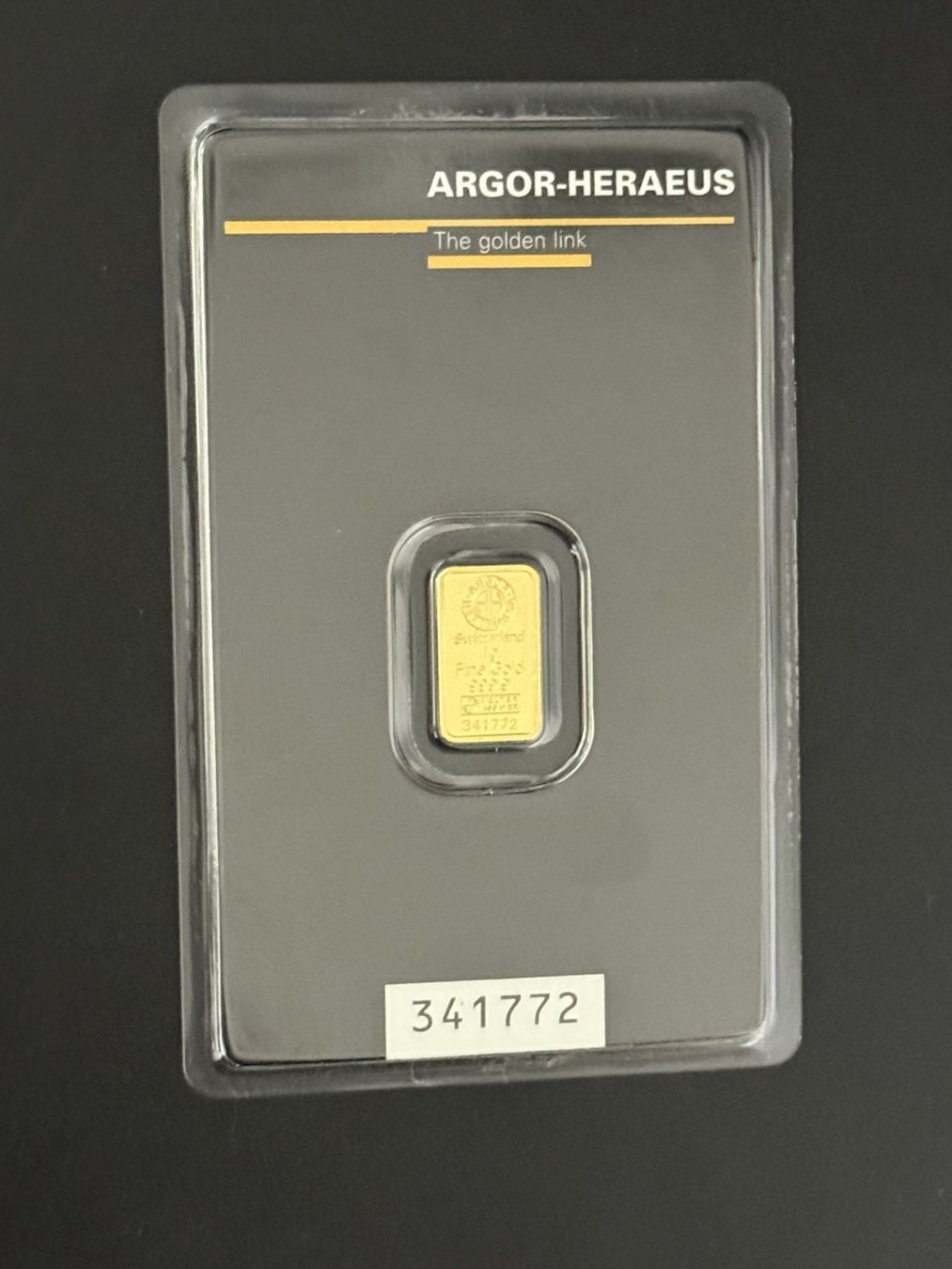 Metalli preziosi: Goldbarren 1g Argor - Heraeus – Nuovo e nell'imballaggio originale da Untersiggenthal venduto da byiggy