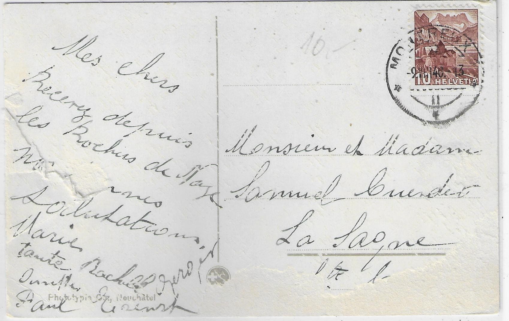 Cartoline postali: La Dent de Jaman - Litho – Usato da Ettingen venduto da Kartenplanet 1